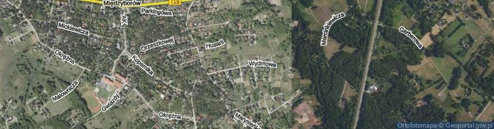 Zdjęcie satelitarne Wydmowa ul.